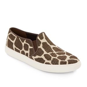 Cole Haan giraffe print slip on sneakers